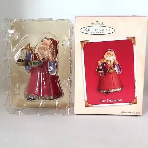 Hallmark Keepsake Ornaments Lot of 5-Curius the Elf, 2 Santas, Pony, USA Snowman - Picture 7 of 16
